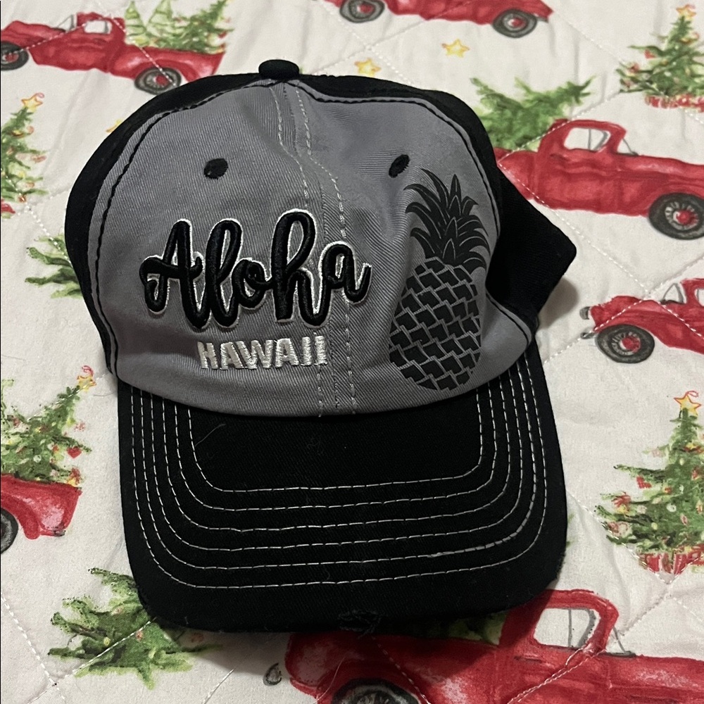 Aloha Hawaii Black and Gray Cap